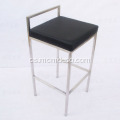 Jednoduchá komerční designová kožená barová stolička